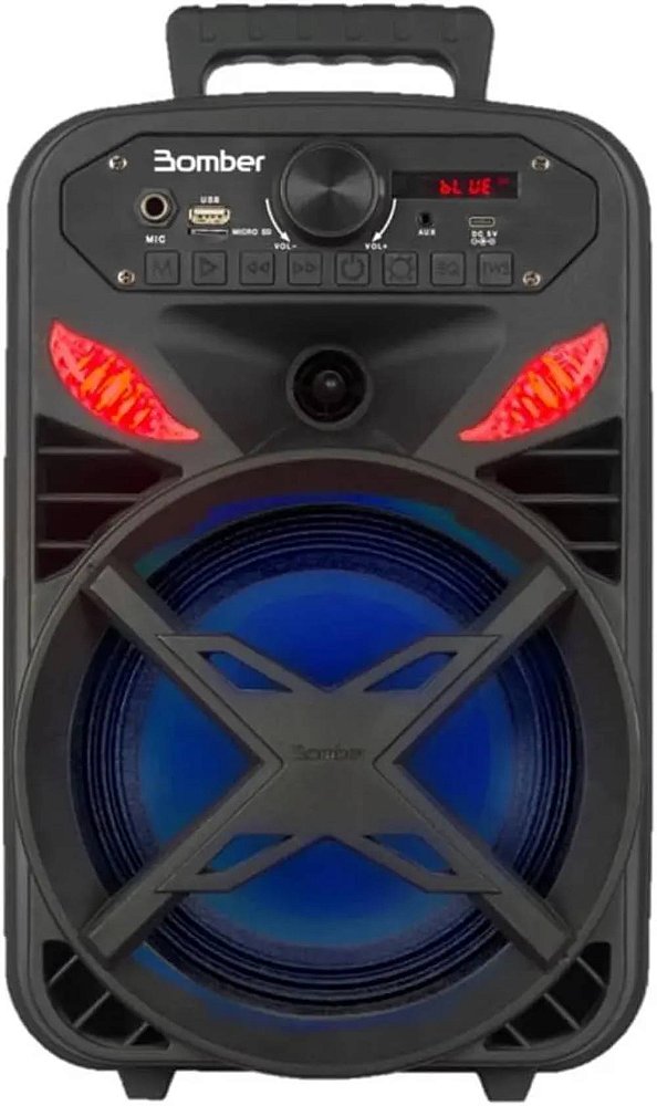 Caixa De Som Bluetooth Bomber Papão 300 10W Bivolt