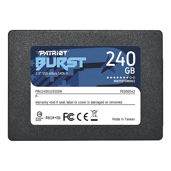 HD SSD Patriot 240GB SATA lll, 2,5' - P-2035