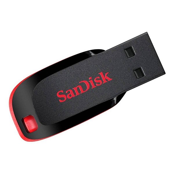 Pen Drive 64GB SanDisk Cruzer Blade USB - SDCZ50C-064G-B35