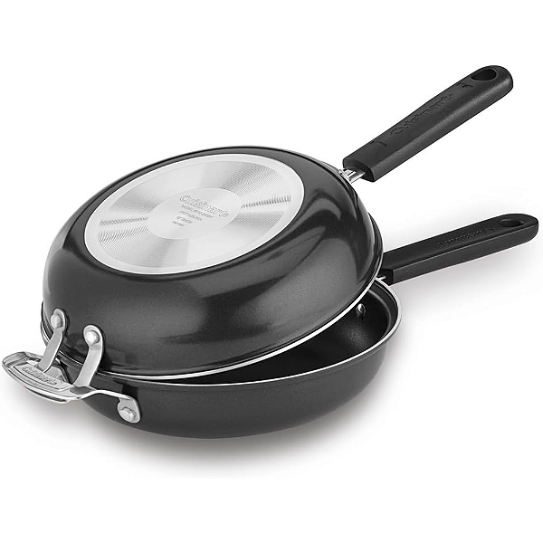 Frigideira Dupla Cuisinart Antiaderente Preto 25 Cm Fp2-24Bk