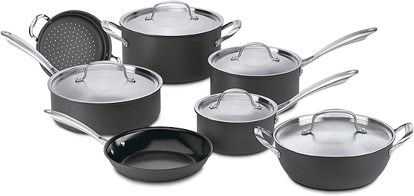 Panelas Cuisinart Anodizada Greengourmet 12 Peças Gg-12