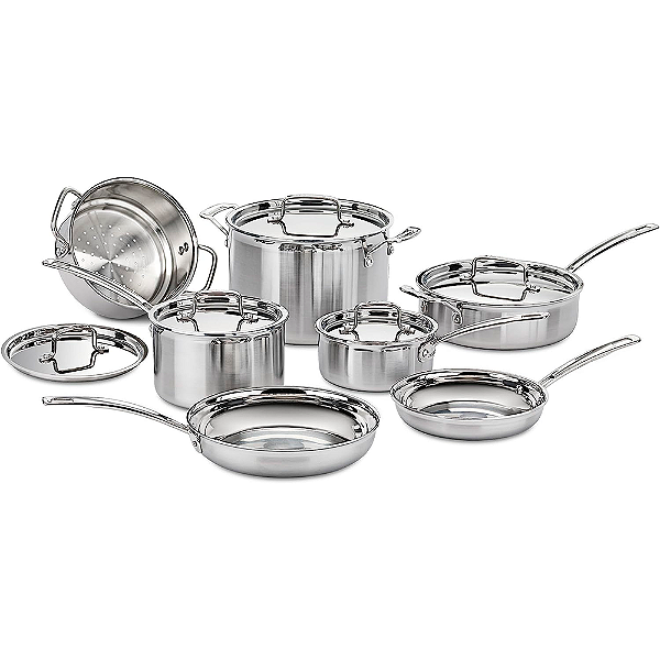 Panelas Cuisinart Aço Inox Multiclad Pro 12P  Mcp-12N
