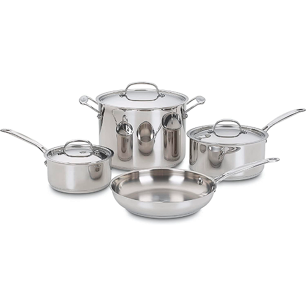 Panelas Cuisinart Aço Inox Chef'S Classic 7 Peças 77-7P1