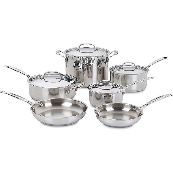 Panelas Cuisinart Aço Inox Chef'S Classic 10P  77-10P1