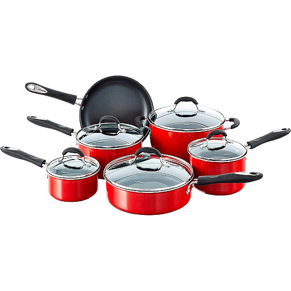 Conjunto Panelas Cuisinart Advantage Vermelho 11P 55-11R