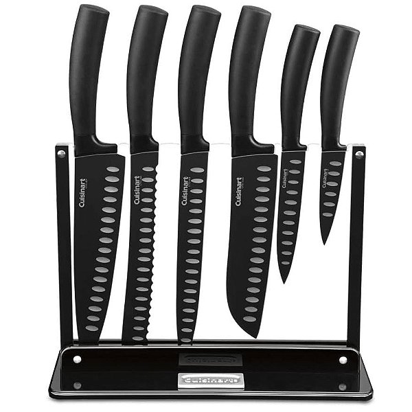 Conjunto de Facas Suporte Cuisinart  Preto 7 Pç - C77NS-7P
