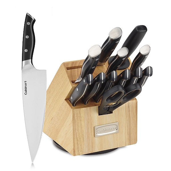 Conjunto De Facas Com Suporte Giratorio Cuisinart 15 Peças - C77TRR-15P