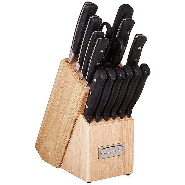 Conjunto Bloco De Facas Cuisinart Preto 15 Peças C77Tr-15P