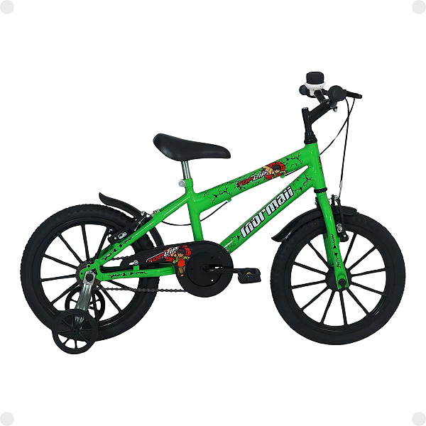 Bicicleta Mormaii Aro 16 Top Lip V-Brake Verde