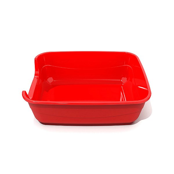 Bandeja Higienica Pet Injet Jumbox Gatos - Vermelha