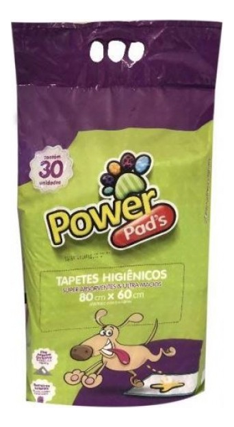 Tapete Higienico Cães Super Absorção Powerpads C/30 80X60Cm