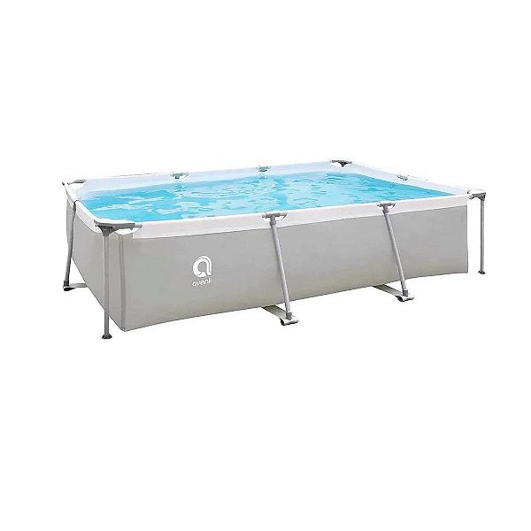 Piscina Estrutural Retangular 3701L Avenli Jilong Cinza