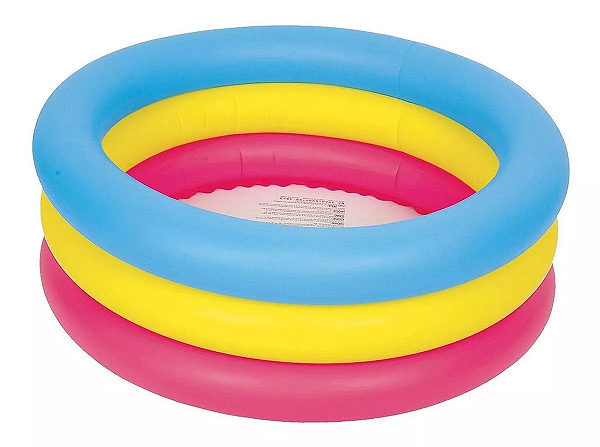 Piscina Inflável Redonda 3 anéis Jilong Kiddy 76x25cm 88L