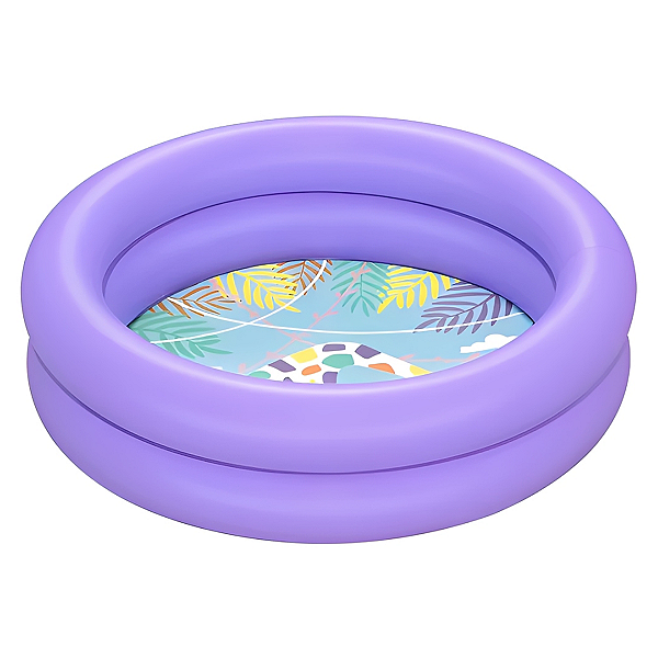 Piscina Infantil Aro Duplo 61cmX15cm Azul e Lilas - 51061