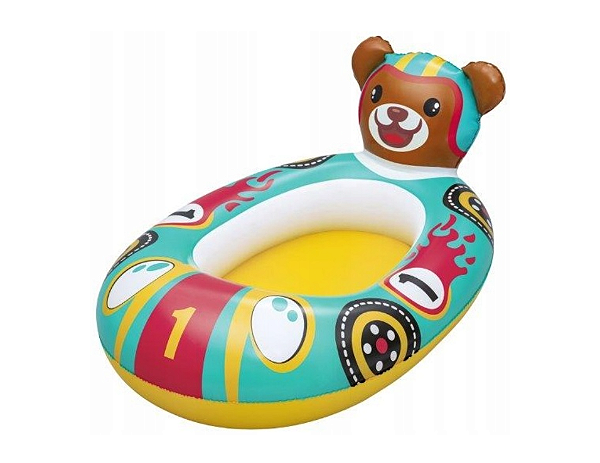 Boia Inflavel Barco Splash Buddy Urso Colorido