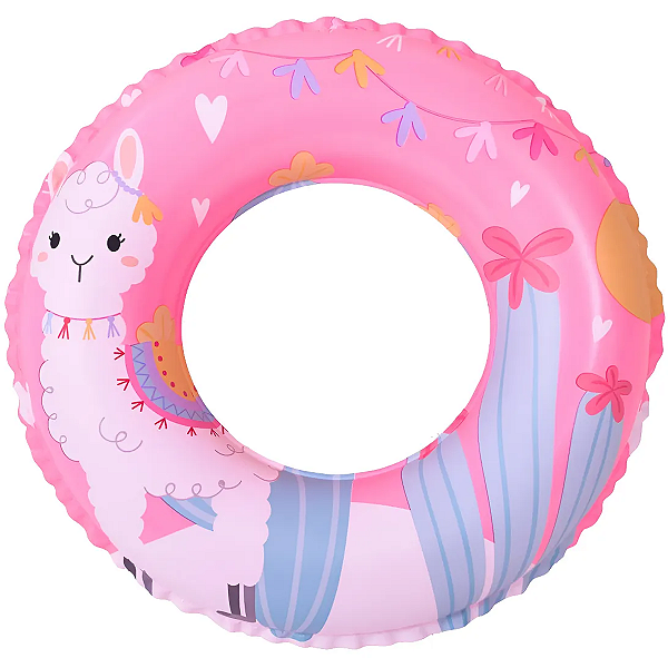 Boia Inflável Infantil Alpaca Jilong 50 cm – Azul ou Rosa