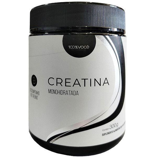 Creatina Monohidratada 100% Pura, 300g 100% VOCÊ