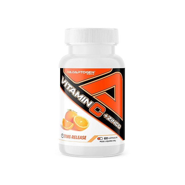 Vitamina C + Zinco Adaptogen 29mg 60 Capsulas