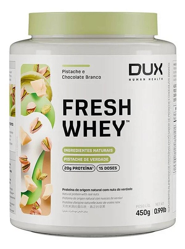 Fresh Whey Protein 450g Pistache e Chocolate Branco