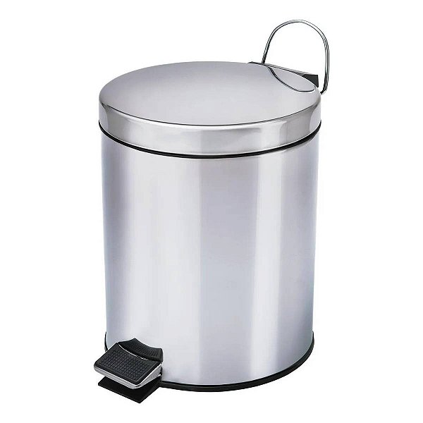 Lixeira 3 Litros Inox Pedal Higiênico