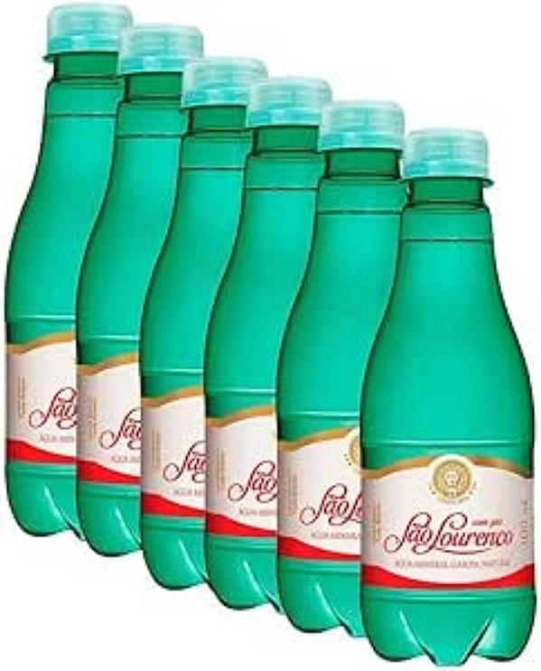 Água Mineral com Gás São Lourenço 510ml (Pac 6 unid)