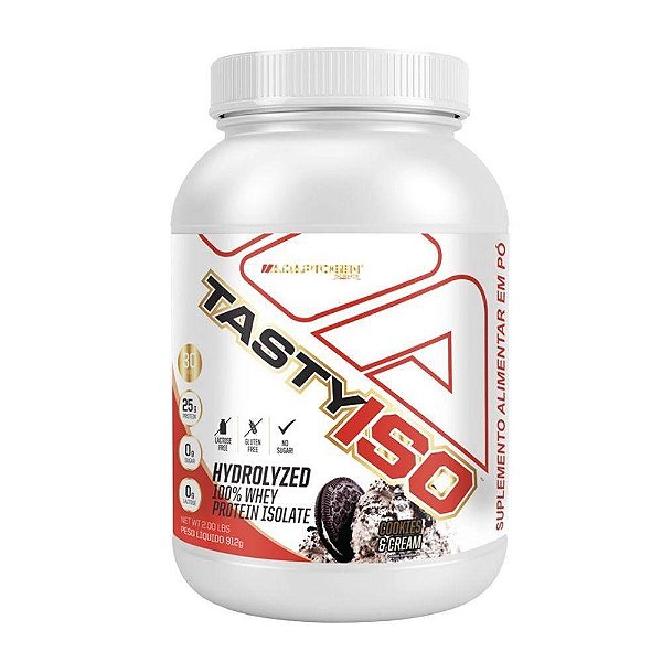Tasty Iso Whey  Sabor Cookies And Cream 900g