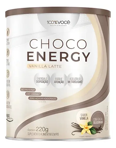 CHOCO ENERGY SABOR VANILLA LATTE 220G