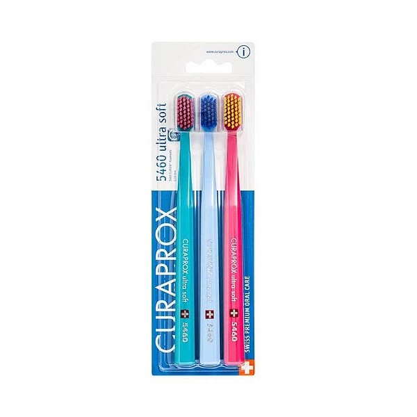 Escova de Dente Curaprox Ultra Soft 5460 Trio Cores Sortidas