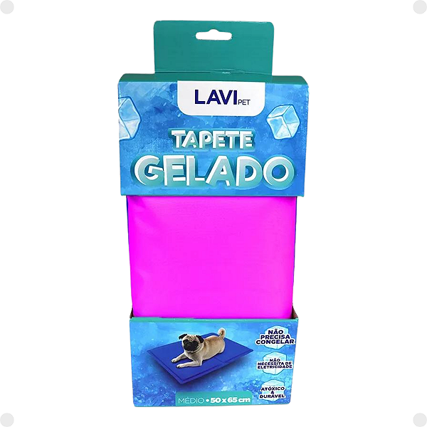 Tapete Gelado Rosa LaviPet Tamanho M