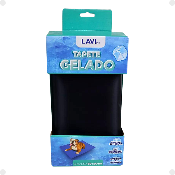 Tapete Gelado preto LaviPet Tamanho G