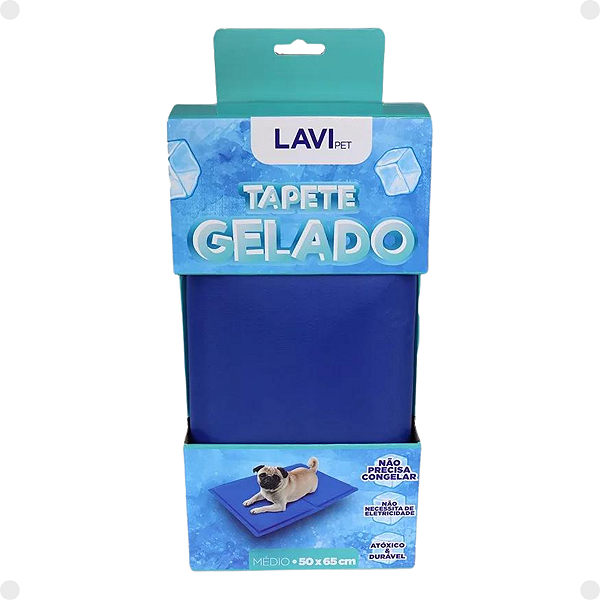 Tapete Gelado Azul LaviPet Tamanho M