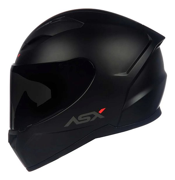 Capacete ASX City Solid Fosco – Preto/Grafite Tamanho 62/XL