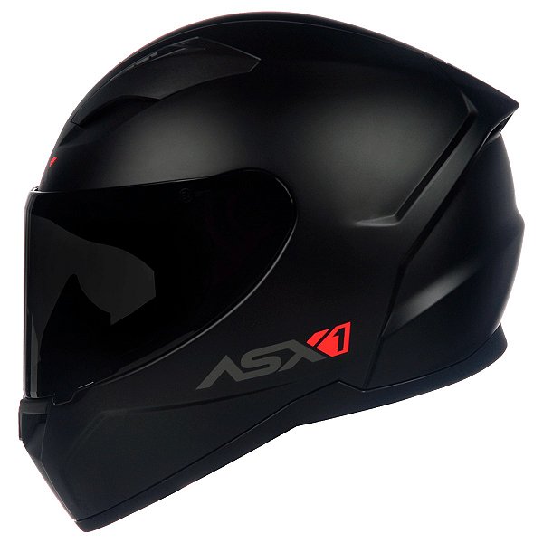 Capacete ASX City Solid Fosco Preto/Grafite – Tamanho 60/L