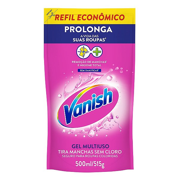 Tira Manchas Líquido Vanish Multiuso para Roupas Coloridas – 500 ml