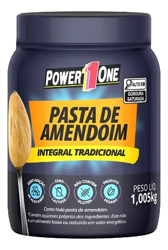 Pasta Amendoim Power1One - Tradicional 1,005kg