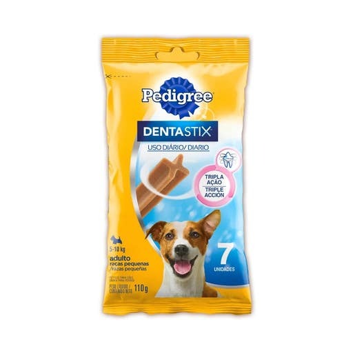 Petisco Pedigree Dentastix Cuidado Oral Para Cães Adultos Raças Pequenas, 7 Unidades