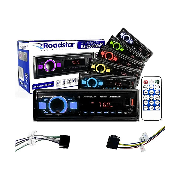 Auto Rádio Roadstar RS2605BR Bluetooth