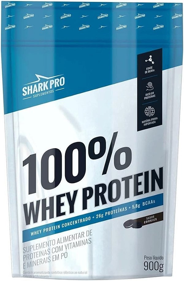 Whey Protein 100% Pouch 900g – Sabor Cookies