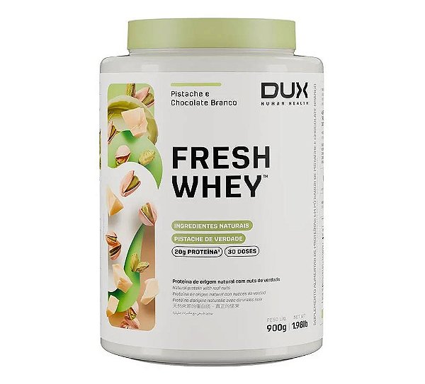Fresh Whey DUX Pote 900g Pistache e Chocolate Branco