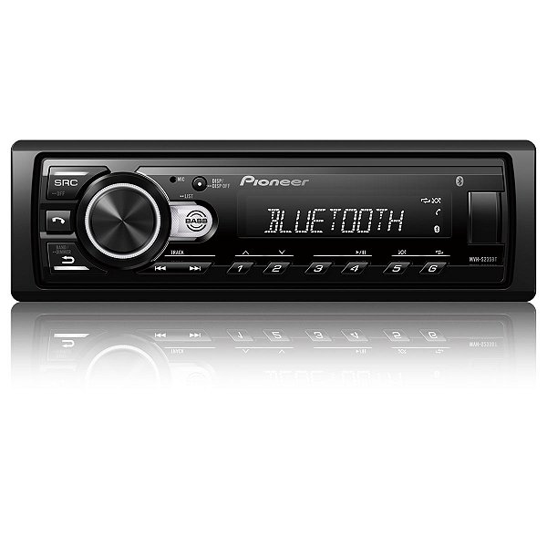 Media Receiver Bluetooth, Bass Bost e SWC Pioneer MVH-S235BT