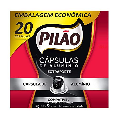 Cápsulas de Café Pilão Espresso 12 104g com 20 unidades