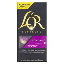 Cápsulas de Café L’OR Sontuoso UTZ – 52g com 10 unidades