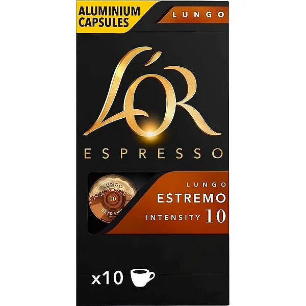 Cápsulas L’OR Lungo Estremo — 52g 10 unidades