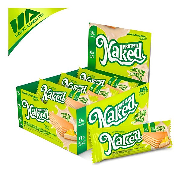 Naked Protein Torta de Limão 40g– Caixa com 12 Unidades