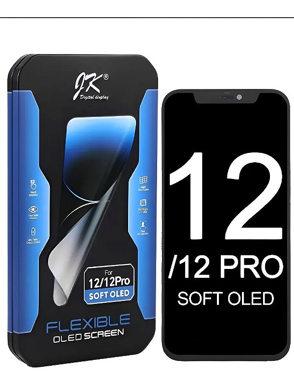Tela Frontal Display Jk IPhone 12/12Pro SOFT OLED