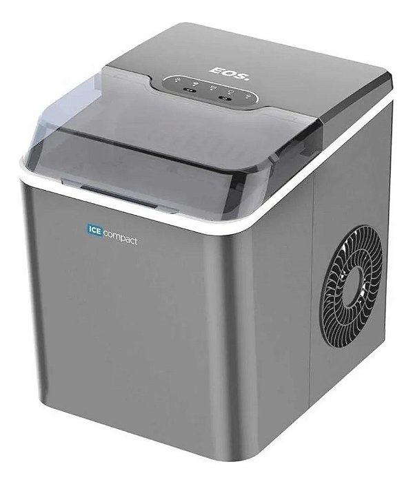 Máquina De Gelo Eos 12kg Ice Compact Emg04s Cinza 127v Cinza