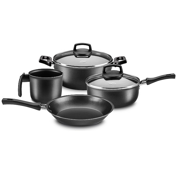 Conjunto de Panelas MTA Safira 4 Peças – Grafite