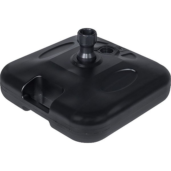 Base Plástica Para Guarda-sol e Ombrellone 18 Kg Quadrada Preta Bel
