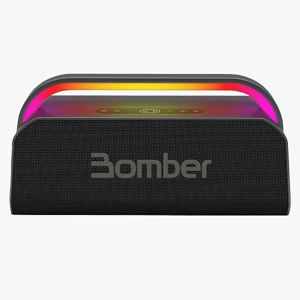 Caixa De Som Multimídia Digital Portátil Bomberbass Plus