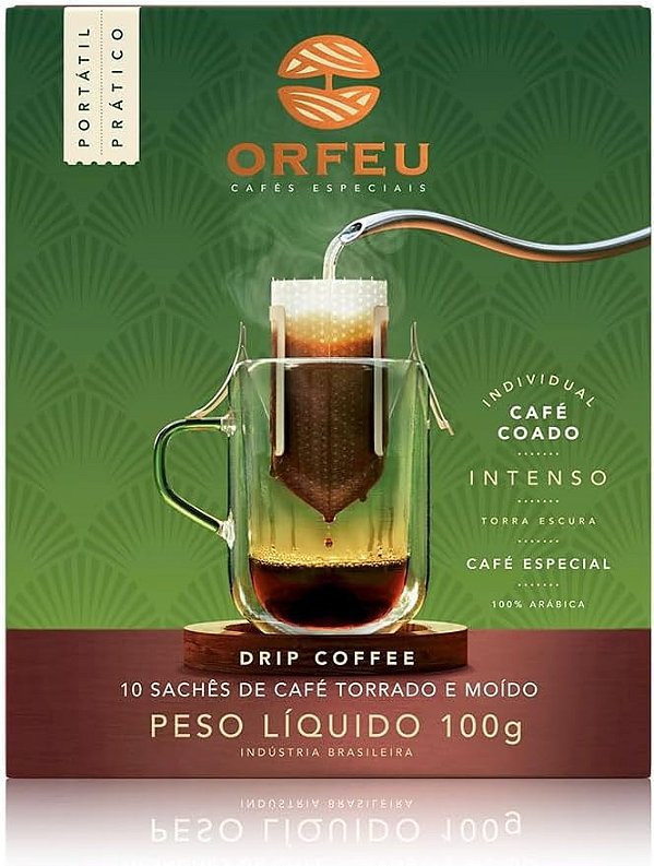 Orfeu Drip Coffee Intenso 100g (10 unidades)
